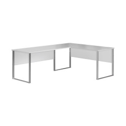 MID.YOU ROHOVÝ PSACÍ STŮL, světle šedá, 170+223/77/73 cm