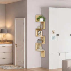 MID.YOU ROHOVÝ REGÁL, barvy dubu, 20/126/20 cm