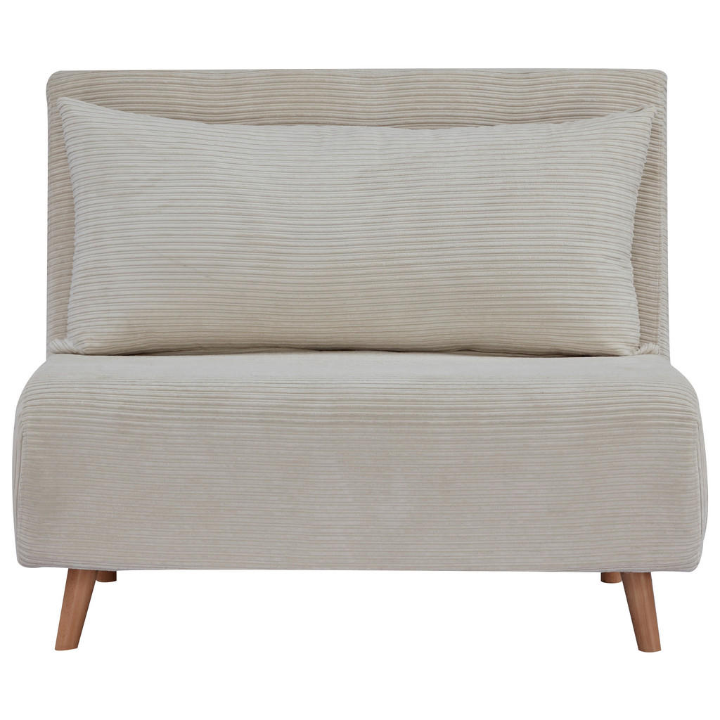 MID.YOU ROZKLÁDACÍ KŘESLO NA SPANÍ, textil, krémová