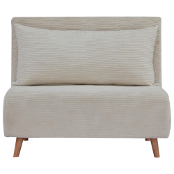 MID.YOU ROZKLÁDACÍ KŘESLO NA SPANÍ, textil, krémová