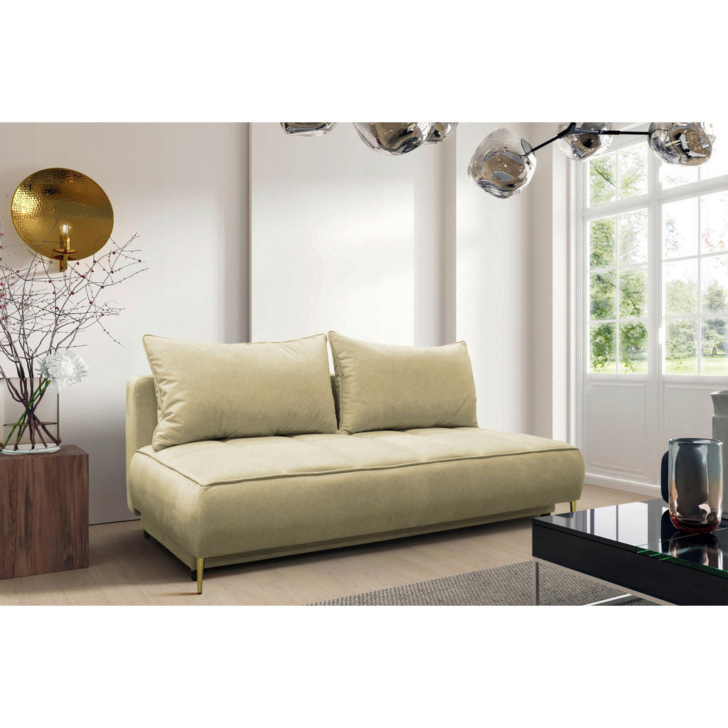 MID.YOU ROZKLÁDACÍ POHOVKA, textil, béžová