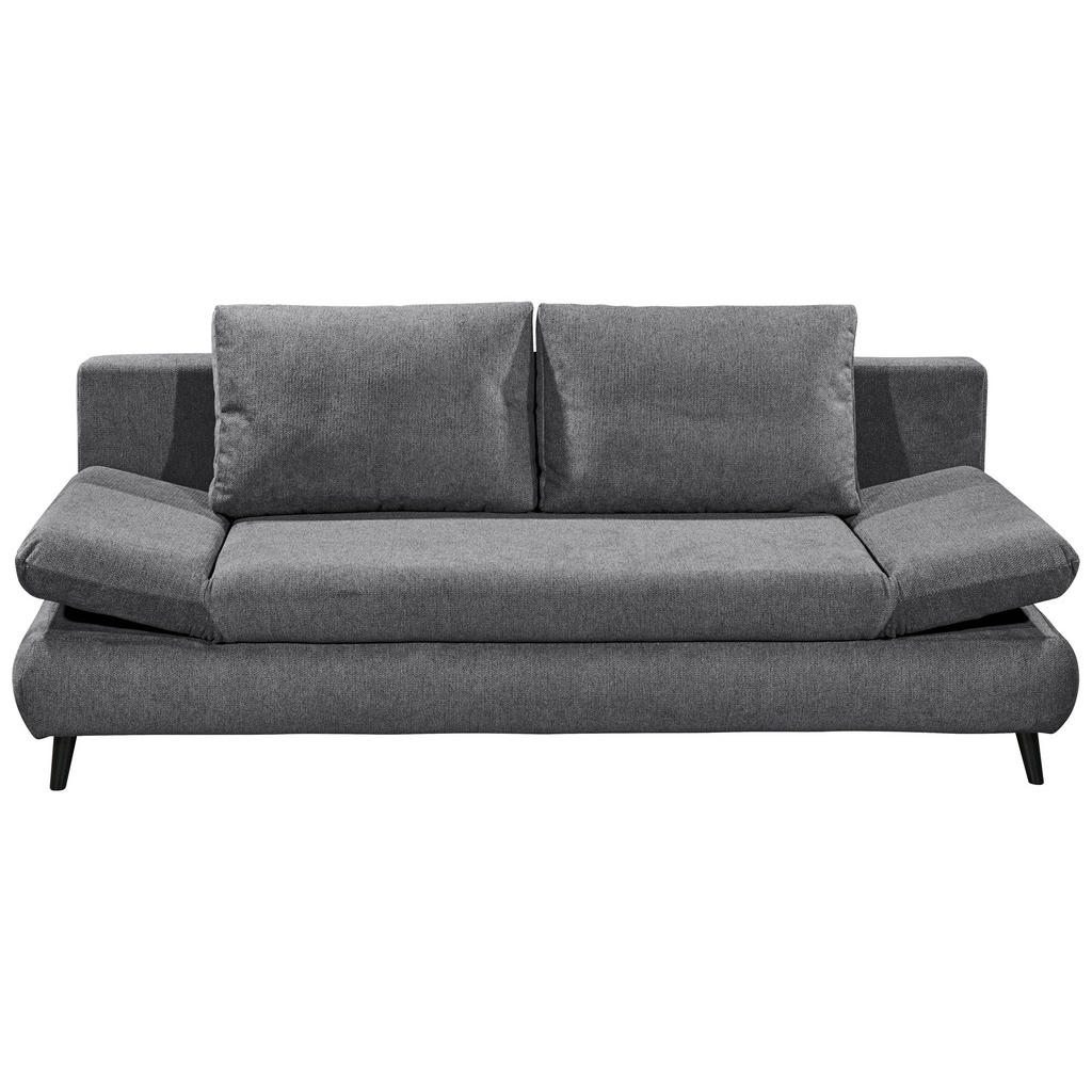MID.YOU ROZKLÁDACÍ POHOVKA, textil, kompozitní dřevo, antracitová
