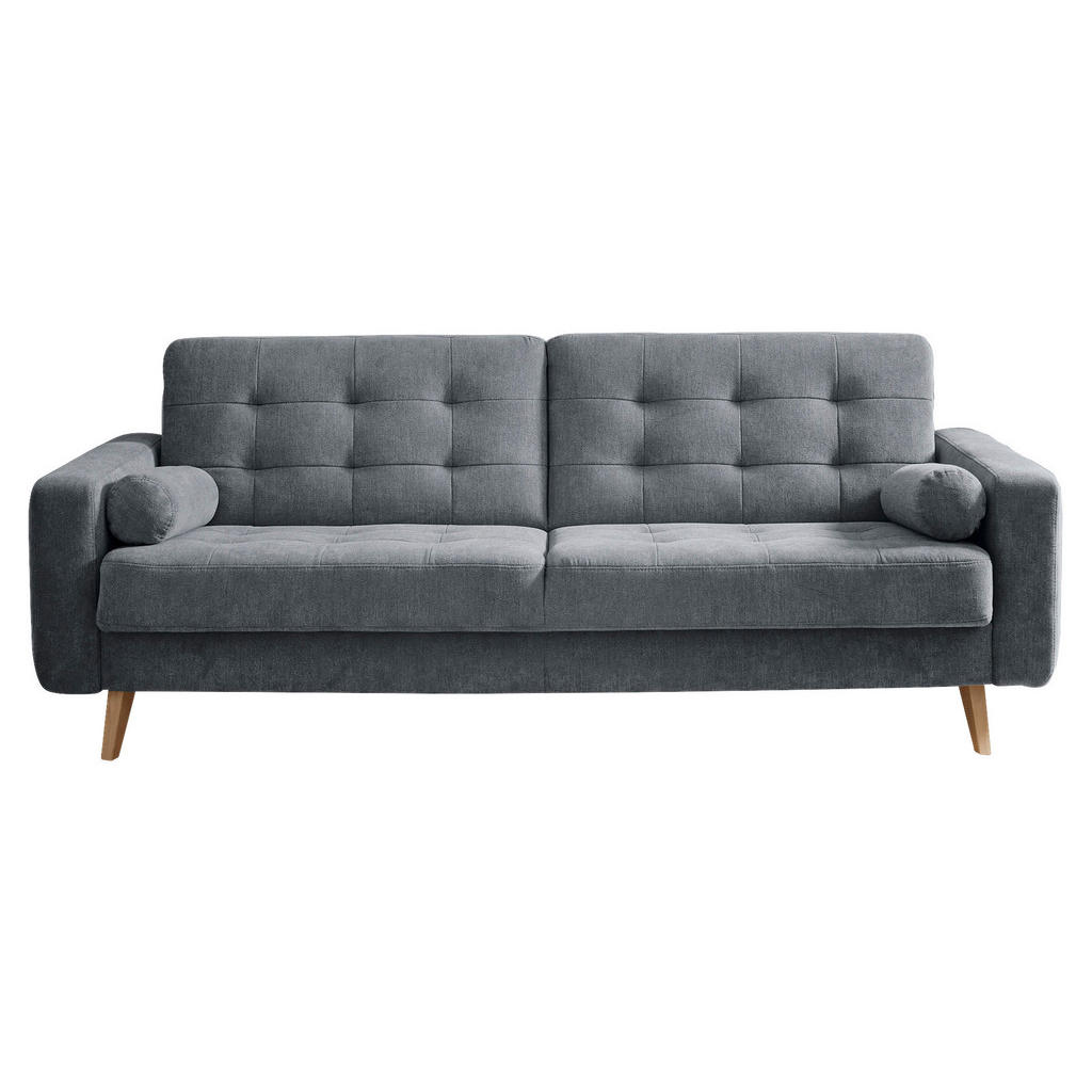 MID.YOU ROZKLÁDACÍ POHOVKA, textil, kompozitní dřevo, antracitová