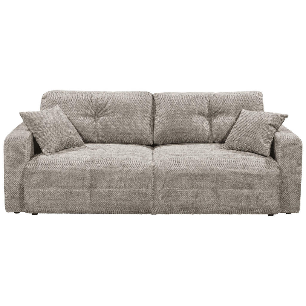 MID.YOU ROZKLÁDACÍ POHOVKA, textil, šedohnědá