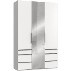 MID.YOU ŠATNÍ SKŘÍŇ S OTOČNÝMI DVEŘMI, bílá, 150/236/58 cm