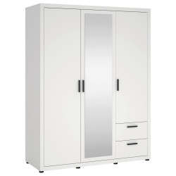 MID.YOU ŠATNÍ SKŘÍŇ S OTOČNÝMI DVEŘMI, bílá, 153,6/200,9/59,8 cm