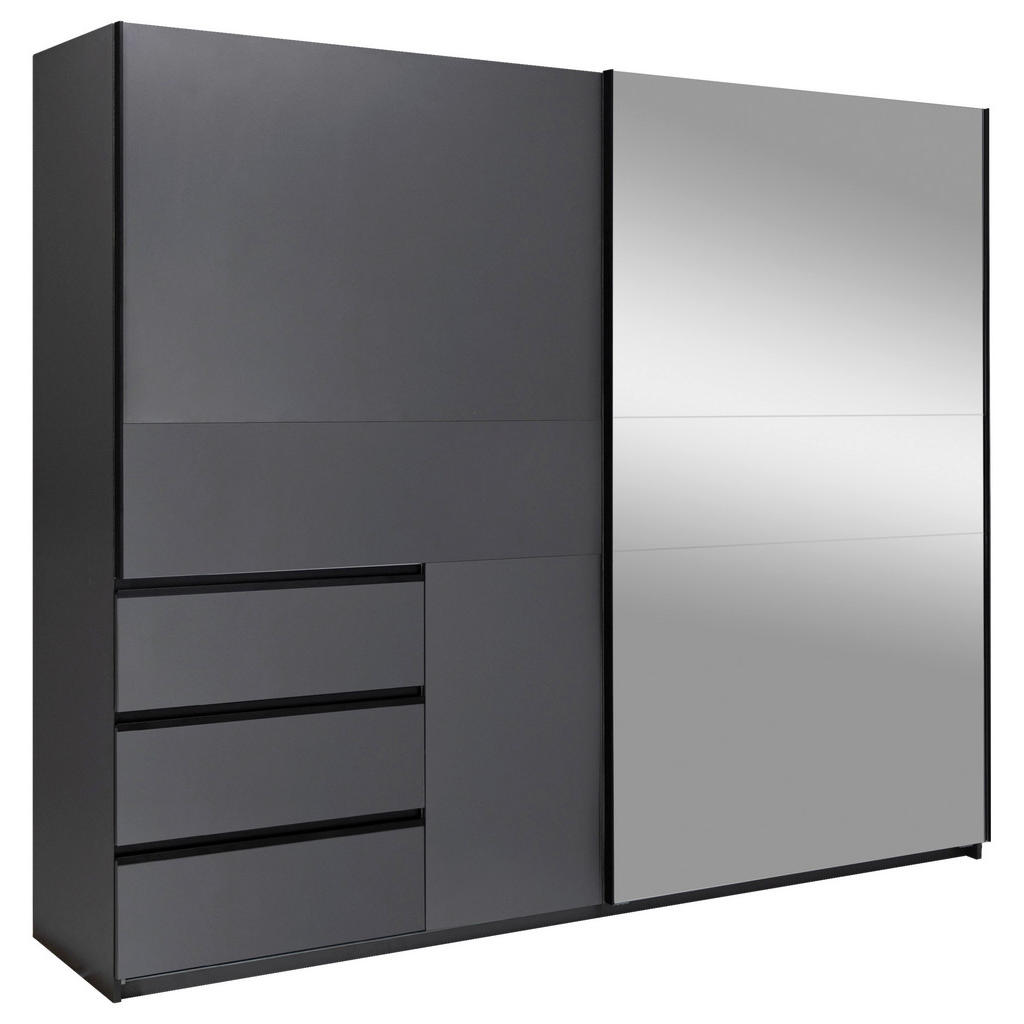 MID.YOU ŠATNÍ SKŘÍŇ S POSUVNÝMI DVEŘM, barvy grafitu, 250/205/61,5 cm