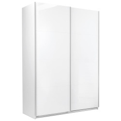MID.YOU ŠATNÍ SKŘÍŇ S POSUVNÝMI DVEŘM, bílá, 150/210/62 cm