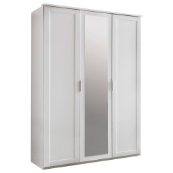 MID.YOU ŠATNÍ SKŘÍŇ SE ZRCADLEM, bílá,