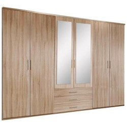 MID.YOU ŠATNÍ SKŘÍŇ SE ZRCADLEM, Sonoma dub, 270/210/58 cm