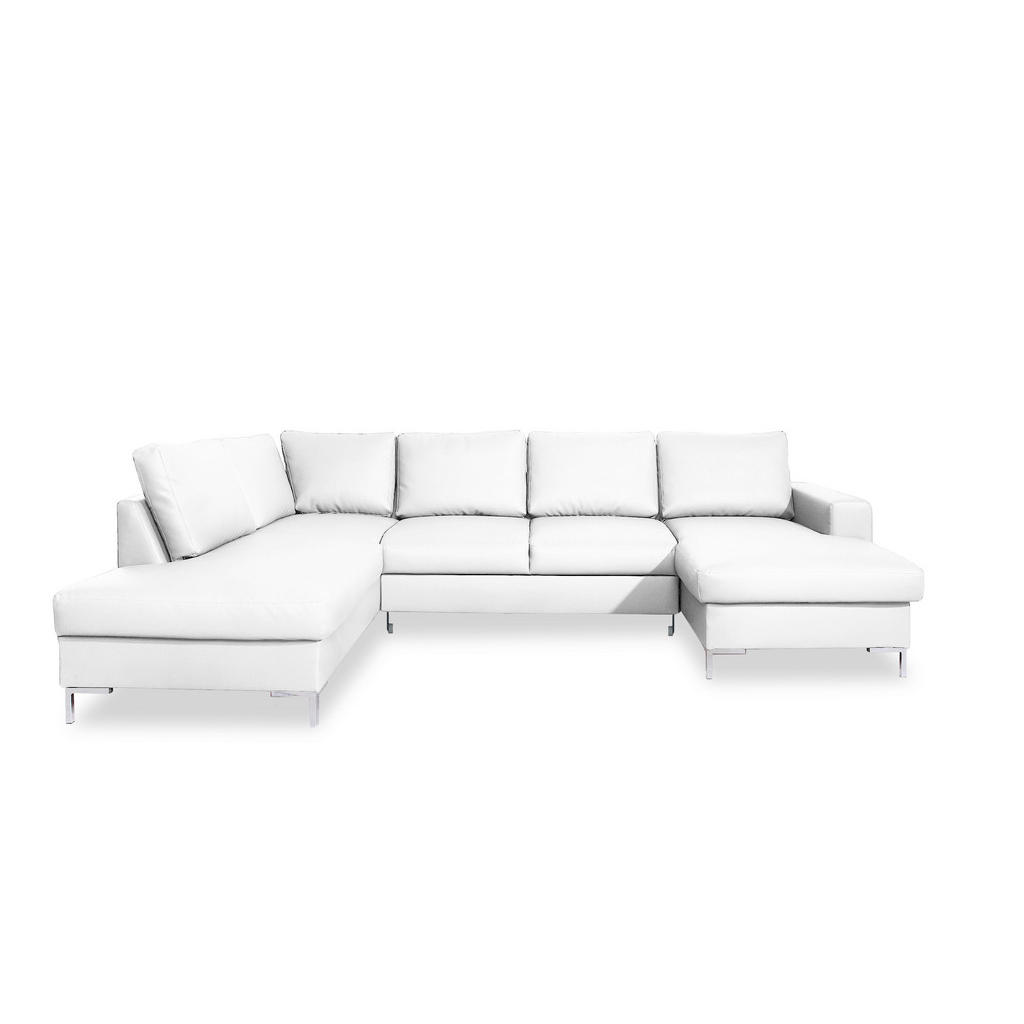 MID.YOU SEDACÍ SOUPRAVA, kůže, bílá