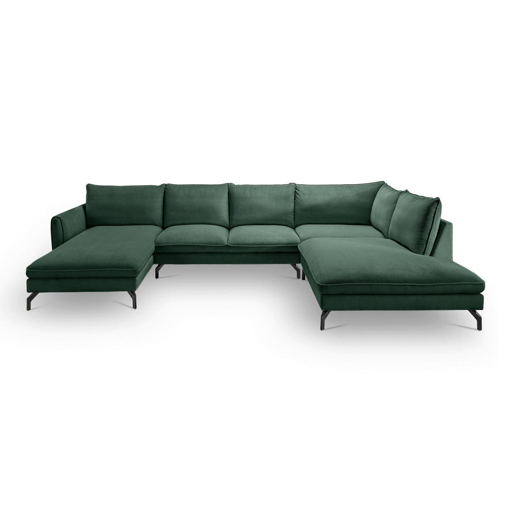 MID.YOU SEDACÍ SOUPRAVA, textil, smaragdově zelená