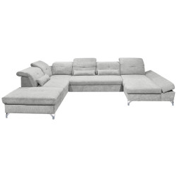MID.YOU SEDACÍ SOUPRAVA, textil, světle šedá