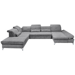 MID.YOU SEDACÍ SOUPRAVA, textil, tmavě šedá