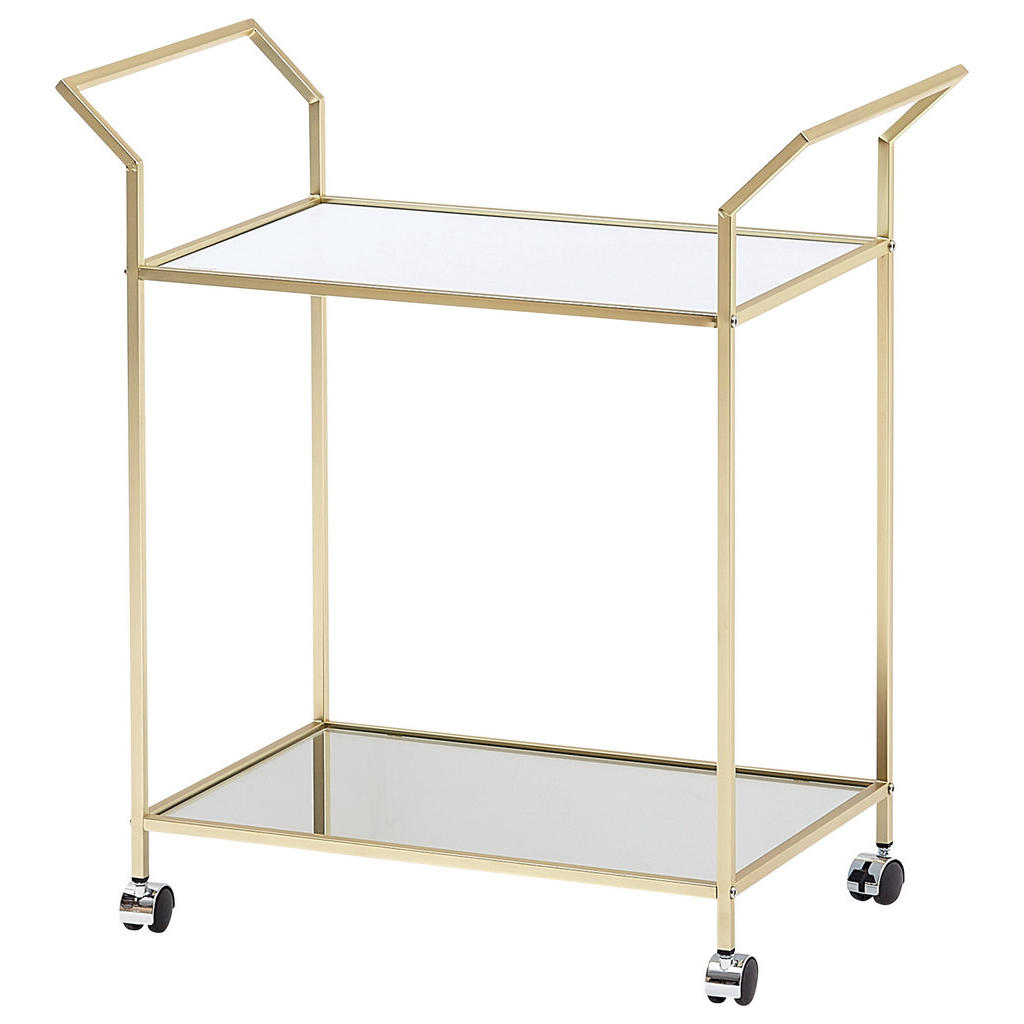 MID.YOU SERVÍROVACÍ VOZÍK, barvy zlata, 73/37/78 cm