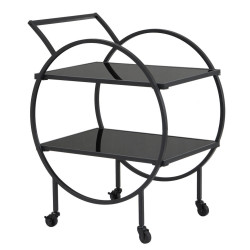 MID.YOU SERVÍROVACÍ VOZÍK, černá, 45/46/83 cm