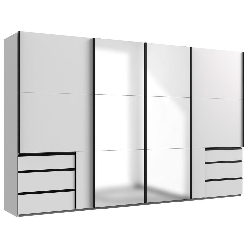 MID.YOU SKŘÍŇ S POSOUVACÍMI DVEŘMI, bílá, 350/216/65 cm