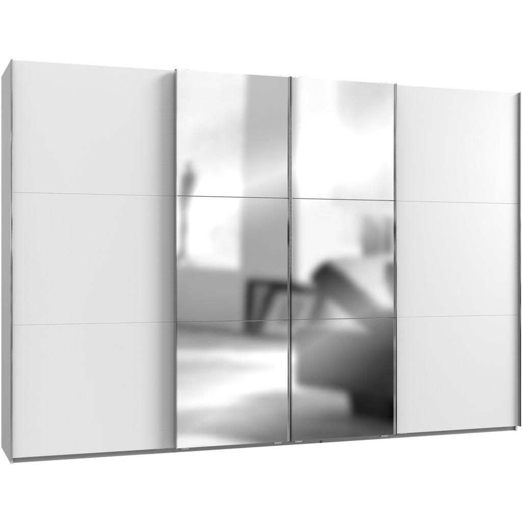 MID.YOU SKŘÍŇ S POSOUVACÍMI DVEŘMI, bílá, 350/236/65 cm