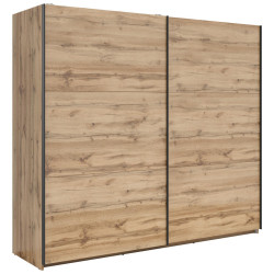 MID.YOU SKŘÍŇ S POSOUVACÍMI DVEŘMI, dub wotan, 220/195,5/60 cm