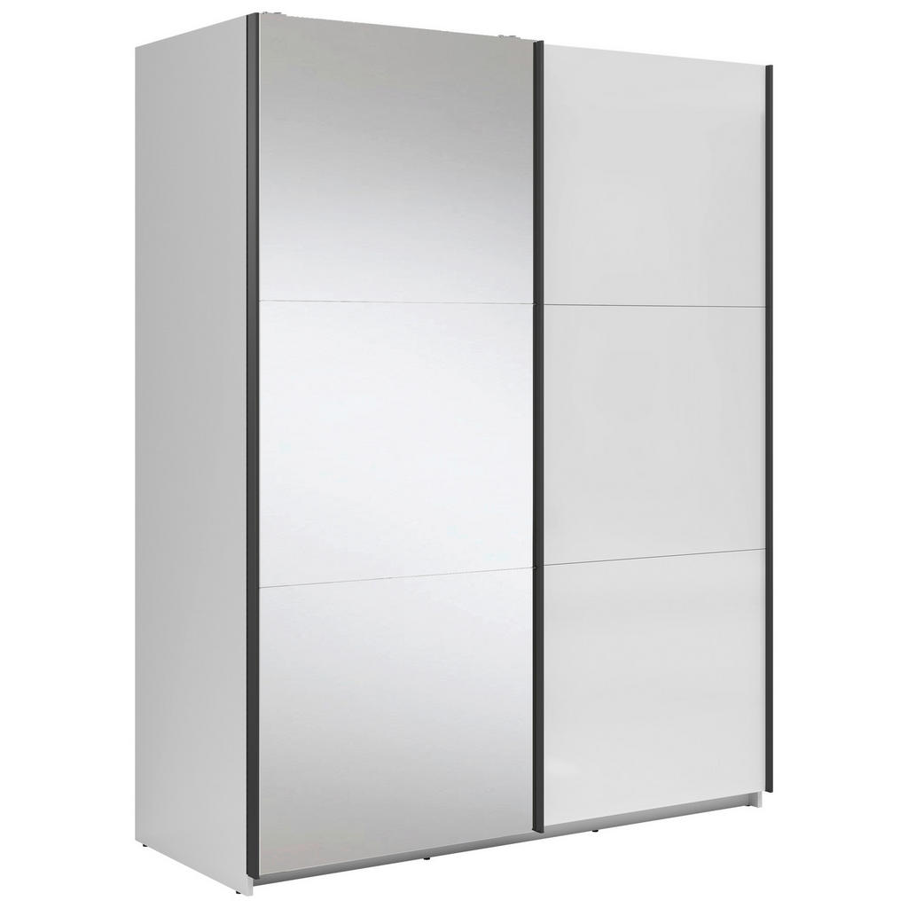 MID.YOU SKŘÍŇ S POSOUVACÍMI DVEŘMI, čiré, vysoce lesklá bílá,