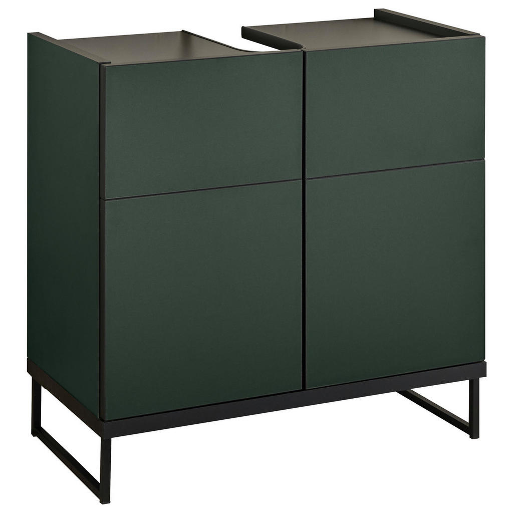 MID.YOU SKŘÍŇKA POD UMYVADLO, zelená, černá, zelená, černá, 60/59,4/31 cm