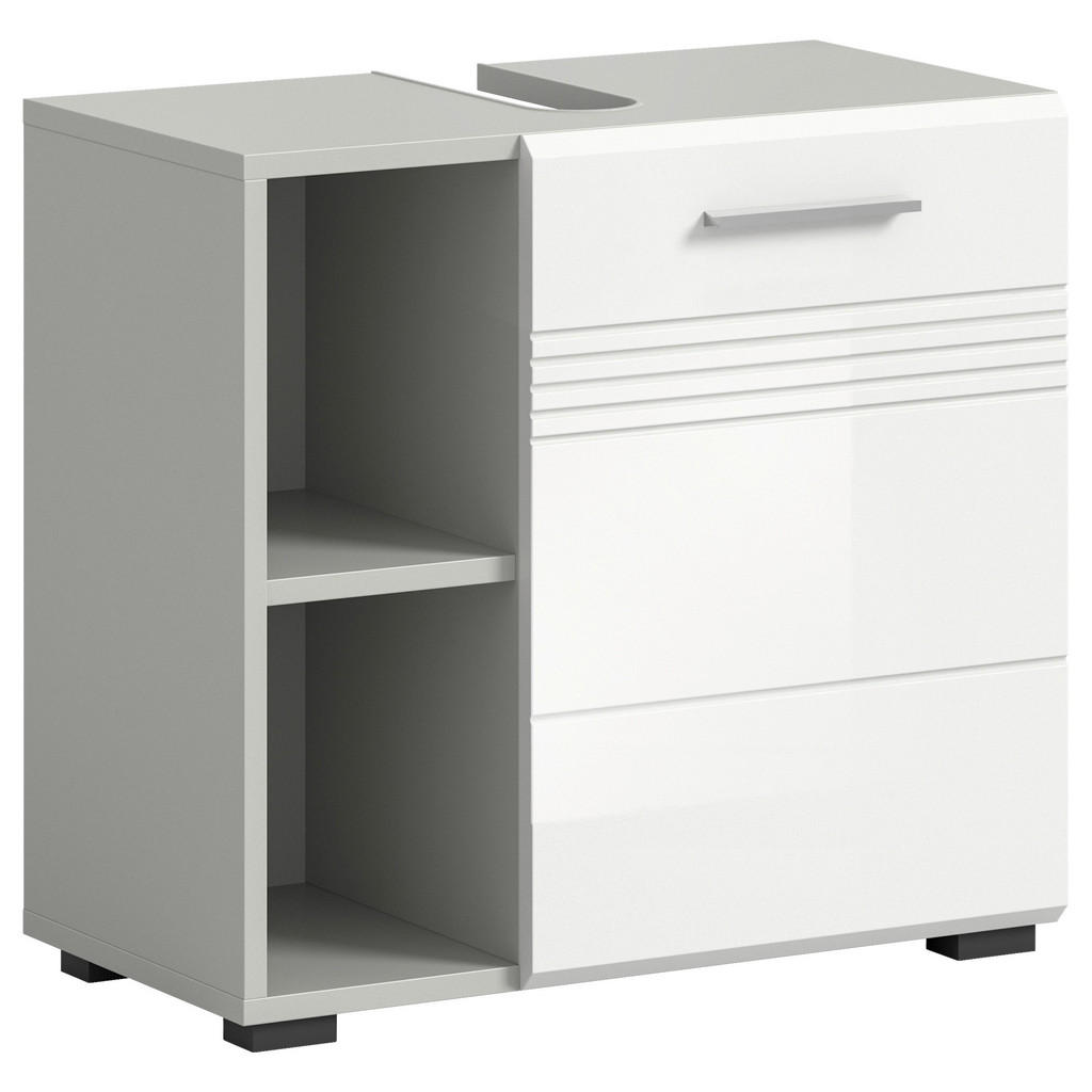 MID.YOU SKŘÍŇKA POD UMYVADLO, bílá, šedá, 60/56/32 cm
