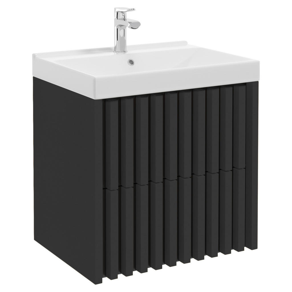 MID.YOU SKŘÍŇKA S UMYVADLEM, černá, černá, 61 cm