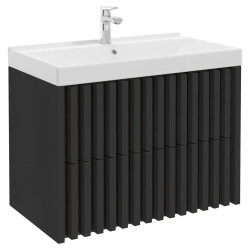 MID.YOU SKŘÍŇKA S UMYVADLEM, černá, černá, 81 cm