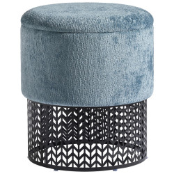 MID.YOU TABURET, kov, textil, kompozitní dřevo, 40/44/40 cm