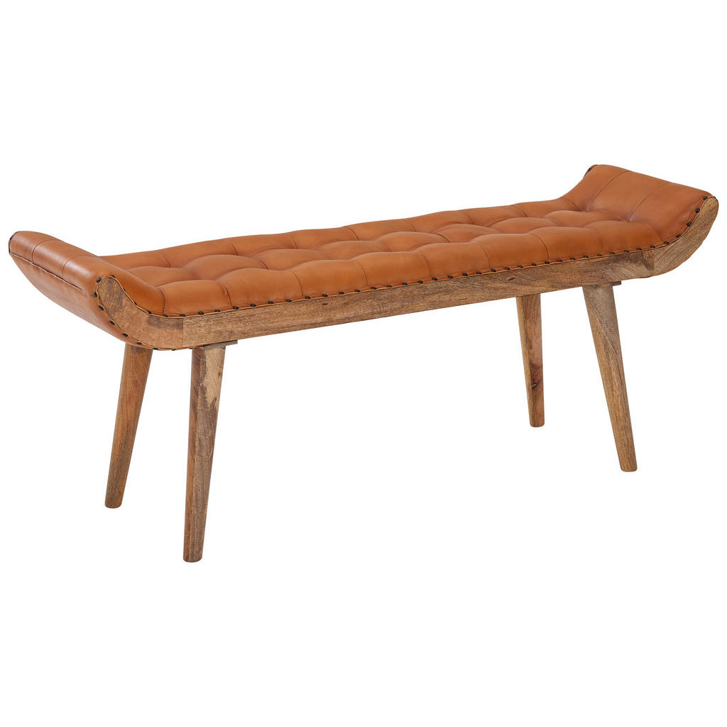 MID.YOU TABURETOVÁ LAVICE, kůže, 125/50/38 cm