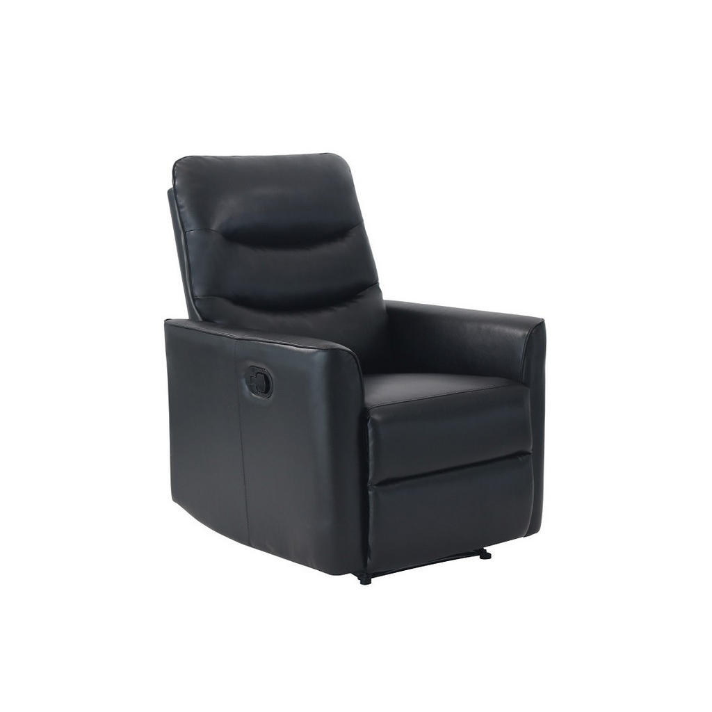 MID.YOU TELEVIZNÍ KŘESLO, textil, černá