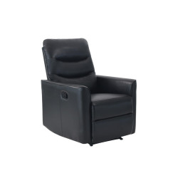 MID.YOU TELEVIZNÍ KŘESLO, textil, černá