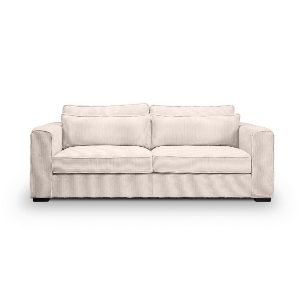 MID.YOU TŘÍMÍSTNÁ POHOVKA, textil, šedobéžová