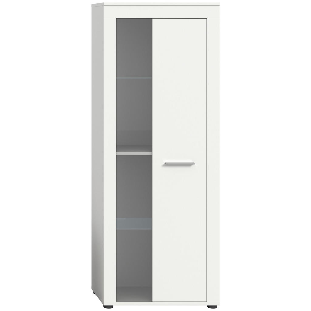 MID.YOU VITRÍNA, bílá, 60/159/35 cm