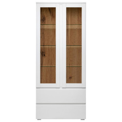 MID.YOU VITRÍNA, bílá, 80/191/40 cm