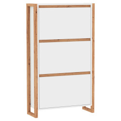 MID.YOU VYKLÁPĚCÍ BOTNÍK, bílá, dub artisan, 70/125/25 cm