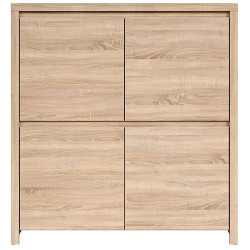 MID.YOU VYSOKÁ KOMODA, barvy dubu, 105/113/41 cm