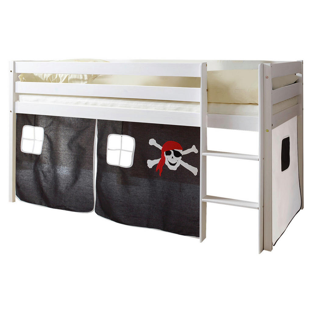 MID.YOU VYSOKÁ POSTEL, 90/200 cm černá, bílá