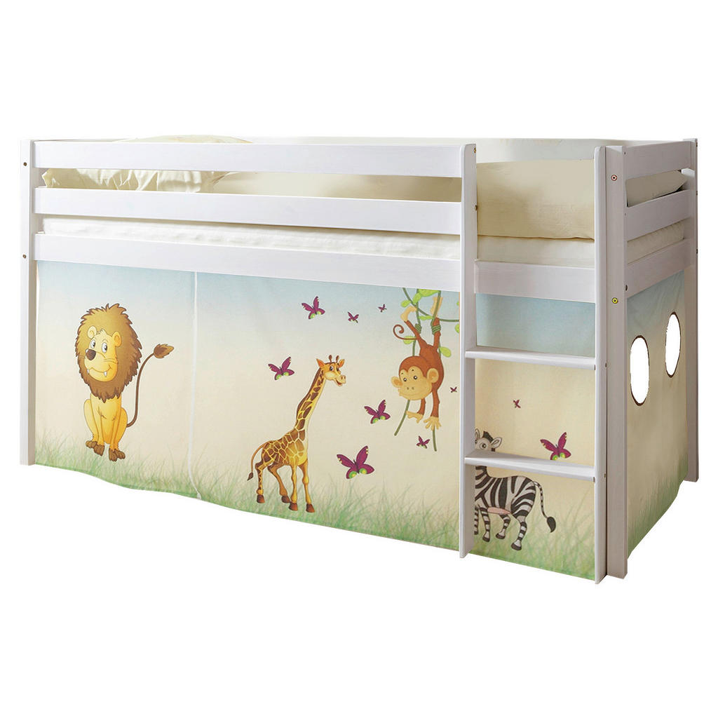 MID.YOU VYSOKÁ POSTEL, 90/200 cm vícebarevná, bílá