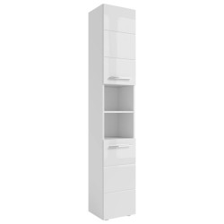 MID.YOU VYSOKÁ SKŘÍŇ, vysoce lesklá bílá, bílá, 34/190/31 cm