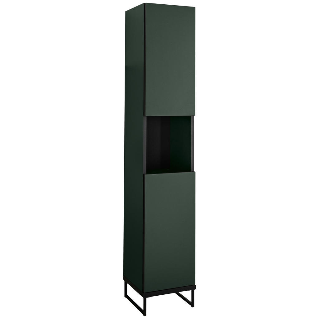 MID.YOU VYSOKÁ SKŘÍŇ, zelená, černá, zelená, černá, 30/162/31 cm