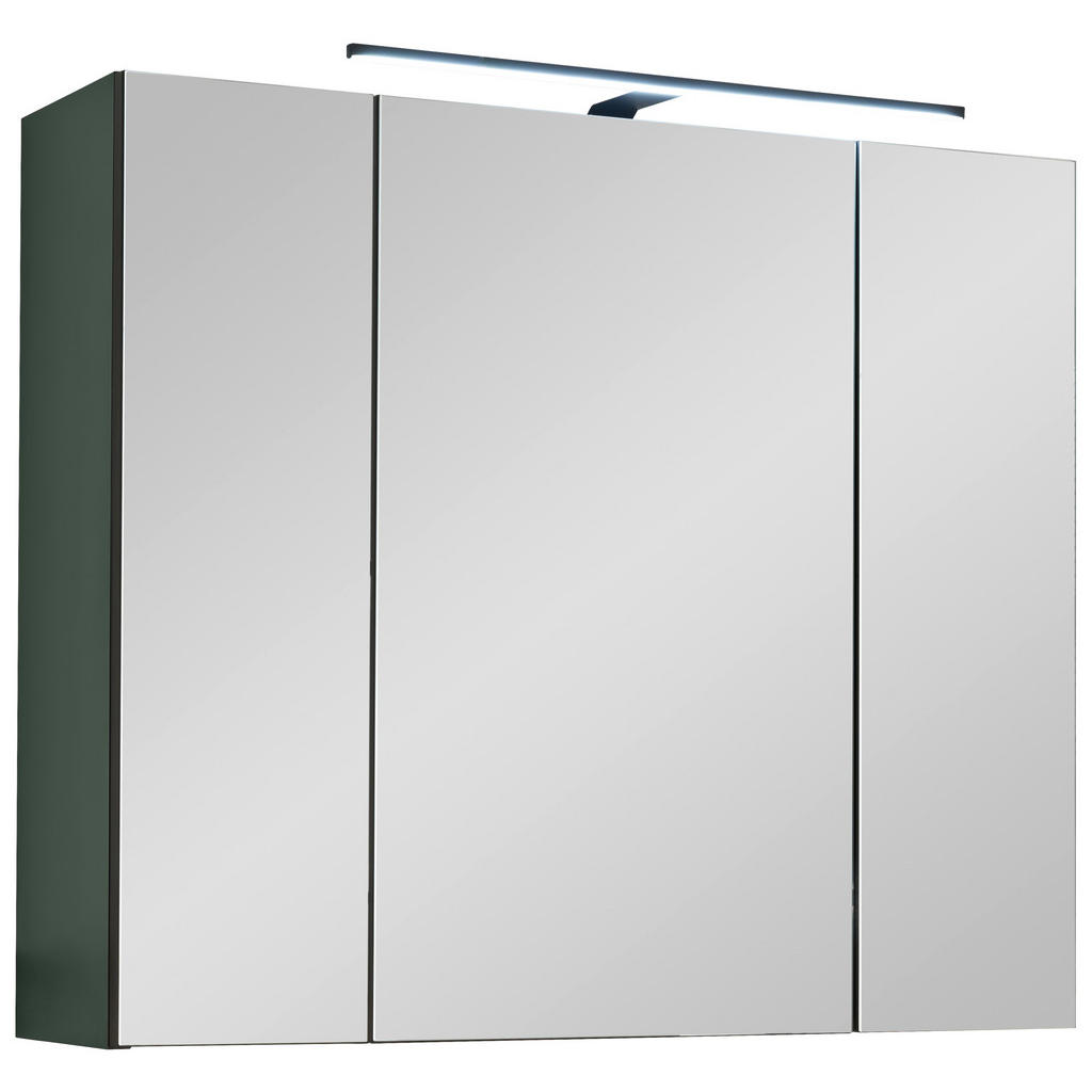 MID.YOU ZRCADLOVÁ SKŘÍŇKA, zelená, černá, 80/70/23 cm