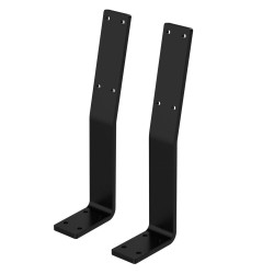 ML-DESIGN DRŽÁK NA OPĚRKU 2ks sada, černý, z oceli, 345 x 90 x 50 mm