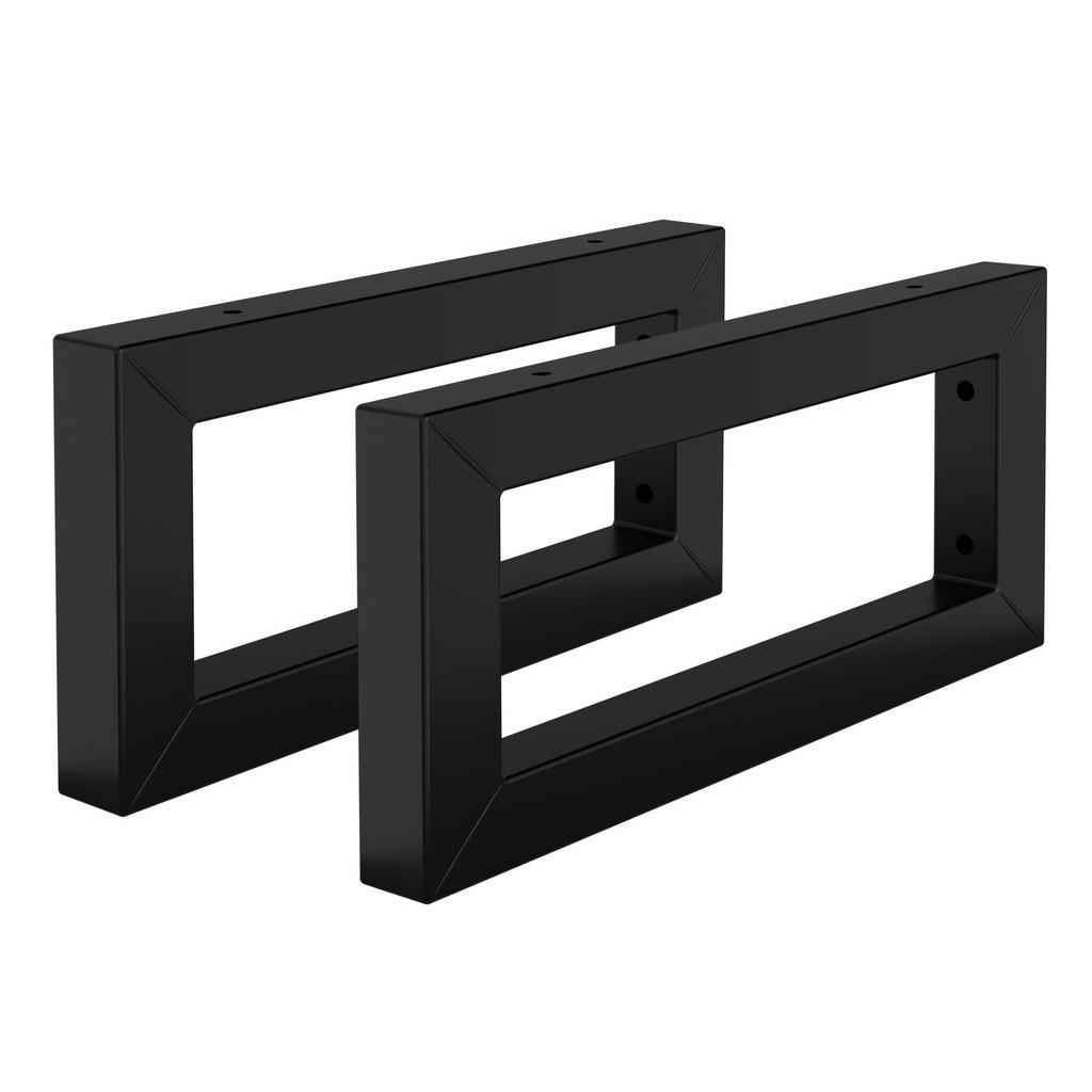 ML-DESIGN SADA 2 ks nástěnných konzol pro umyvadlo 350 x 150 mm, černá, ocel