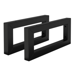 ML-DESIGN SADA 2 ks nástěnných konzol pro umyvadlo 350 x 150 mm, černá, ocel