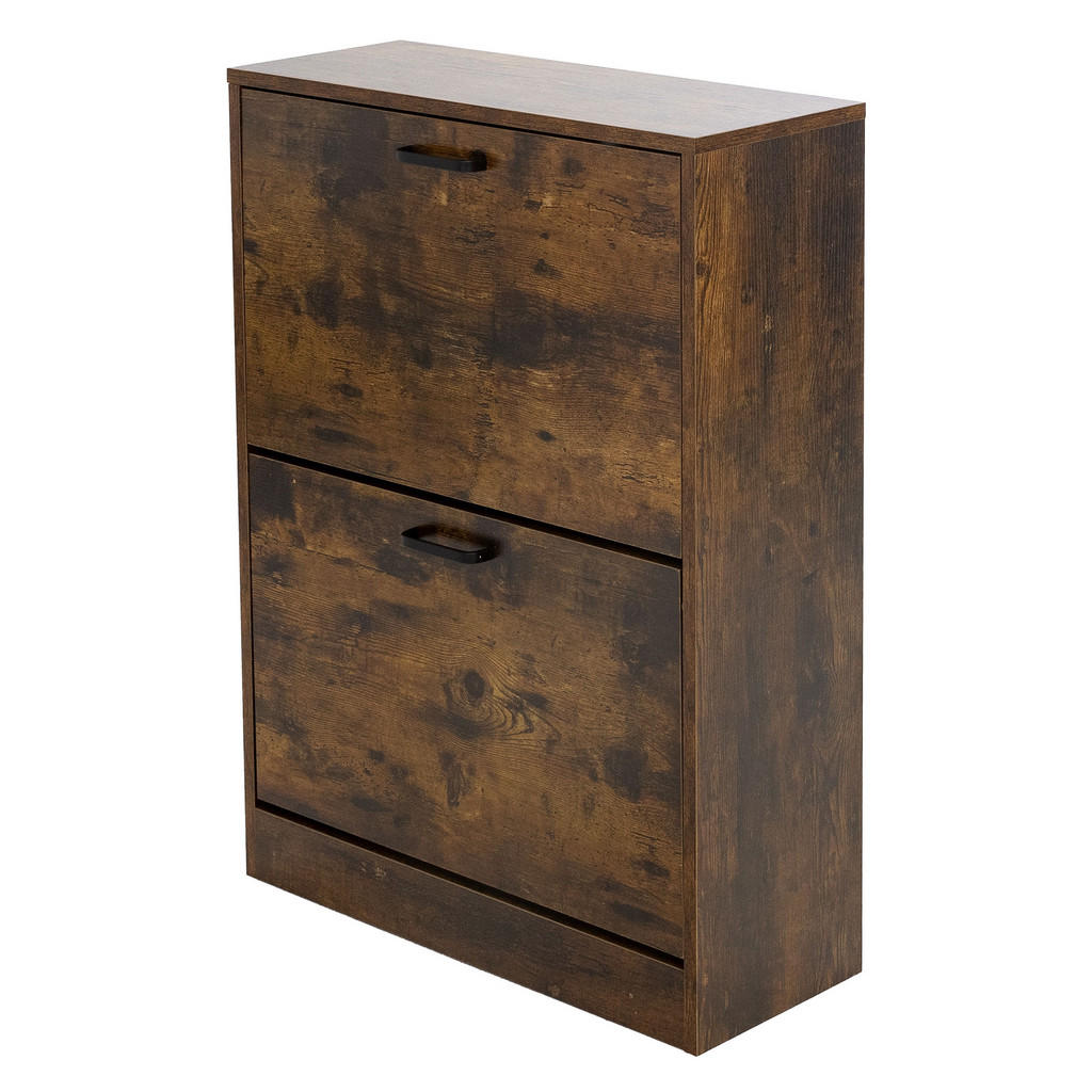 ML-DESIGN SKŘÍŇ NA BOTY pro 12 párů bot Tmavě hnědá 60x24x84 cm