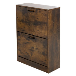 ML-DESIGN SKŘÍŇ NA BOTY pro 12 párů bot Tmavě hnědá 60x24x84 cm