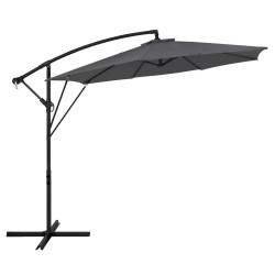 ML-DESIGN SLUNEČNÍK S SEMAFOREM Ø 300 cm v antracitové barvě z hliníku