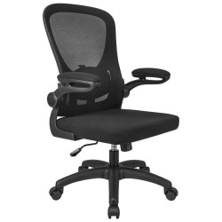 Modante OTOČNÁ ŽIDLE, síťovina, tkaná látka, černá