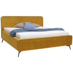 Moderano ČALOUNĚNÁ POSTEL, 180/200 cm, curry žlutá